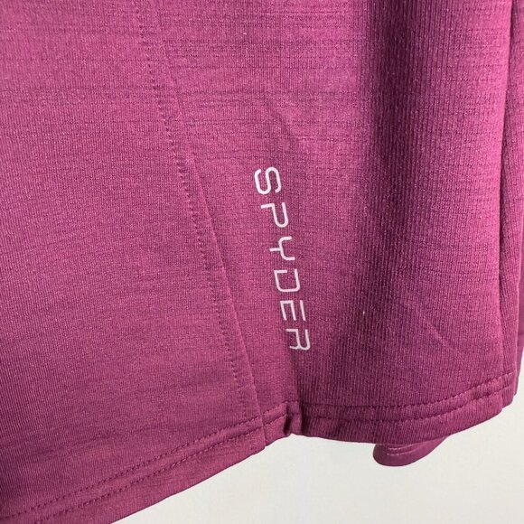 NWT Spyder Active Full Zip Fleece Jacket Womens Medium Purple Soft Shell Outdoor - Picture 12 of 15